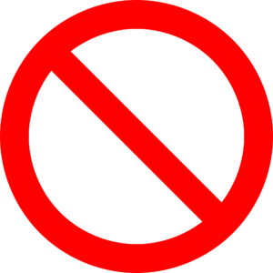 no symbol, prohibition, sign