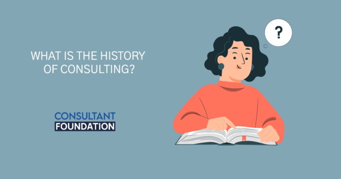 WHAT IS THE HISTORY OF CONSULTING ? Mentor consultant